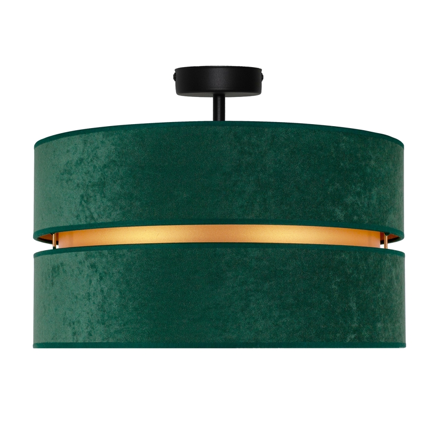 Duolla - Ytmonterad ljuskrona DUO 1xE27/15W/230V diameter 40 cm grön/guld