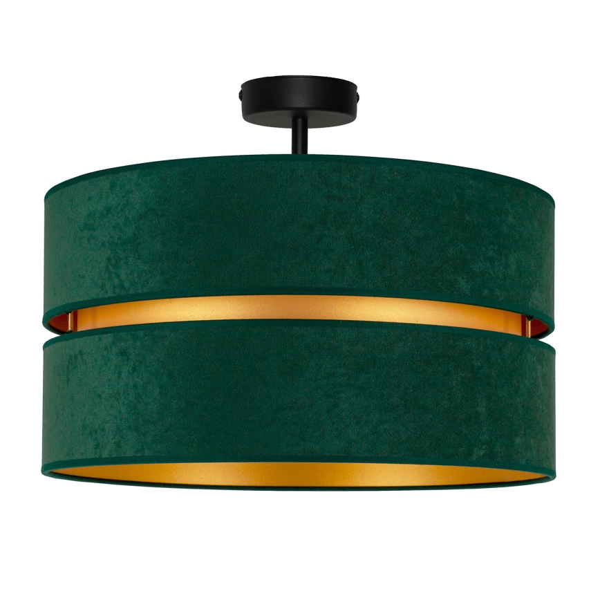 Duolla - Ytmonterad ljuskrona DUO 1xE27/15W/230V diameter 40 cm grön/guld