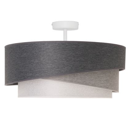 Duolla - Ytmonterad ljuskrona KOBO 1xE27/15W/230V diameter 45 cm grå/vit
