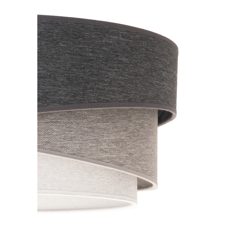 Duolla - Ytmonterad ljuskrona KOBO 1xE27/15W/230V diameter 45 cm grå/vit