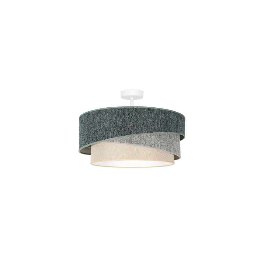 Duolla - Ytmonterad ljuskrona KOBO ECO RECYCLING 1xE27/15W/230V diameter 45 cm grön/grå/grädde