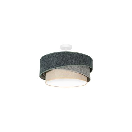 Duolla - Ytmonterad ljuskrona KOBO ECO RECYCLING 1xE27/15W/230V diameter 45 cm grön/grå/grädde