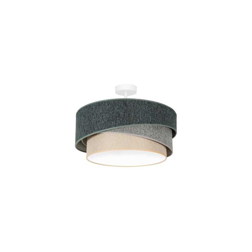 Duolla - Ytmonterad ljuskrona KOBO ECO RECYCLING 1xE27/15W/230V diameter 45 cm grön/grå/grädde