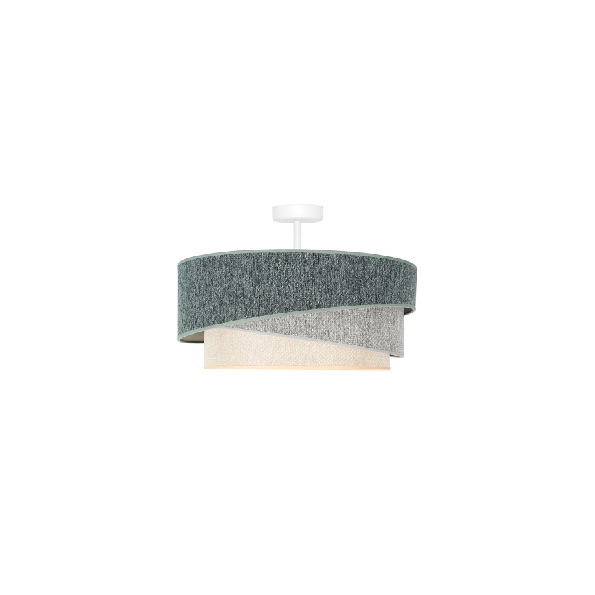 Duolla - Ytmonterad ljuskrona KOBO ECO RECYCLING 1xE27/15W/230V diameter 45 cm grön/grå/grädde