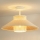 Duolla - Ytmonterad ljuskrona RIO RATTAN 1xE27/15W/230V diameter 45 cm beige/rotting