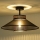 Duolla - Ytmonterad ljuskrona RIO SHINY 1xE27/15W/230V diameter 45 cm svart/koppar