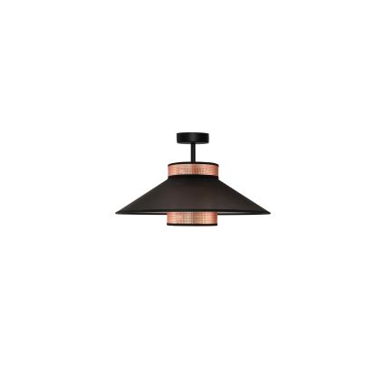 Duolla - Ytmonterad ljuskrona RIO SHINY 1xE27/15W/230V diameter 45 cm svart/koppar