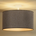 Duolla - Ytmonterad ljuskrona ROLLER ECO RECYCLING 1xE27/15W/230V diameter 45 cm brun