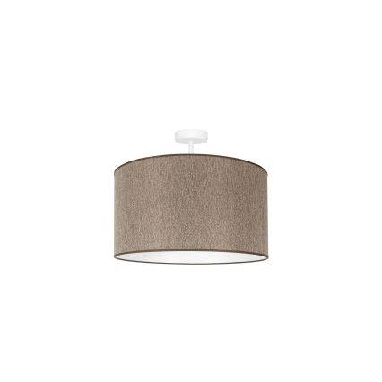Duolla - Ytmonterad ljuskrona ROLLER ECO RECYCLING 1xE27/15W/230V diameter 45 cm brun