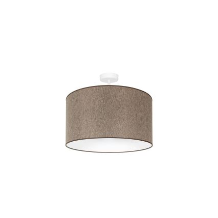 Duolla - Ytmonterad ljuskrona ROLLER ECO RECYCLING 1xE27/15W/230V diameter 45 cm brun