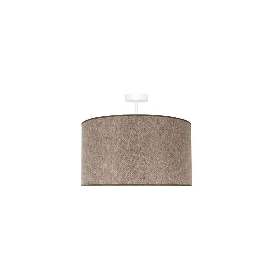 Duolla - Ytmonterad ljuskrona ROLLER ECO RECYCLING 1xE27/15W/230V diameter 45 cm brun