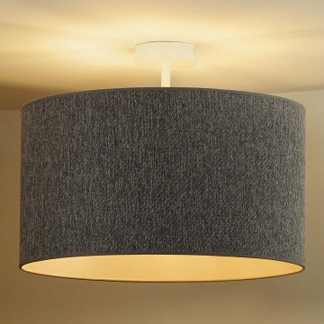 Duolla - Ytmonterad ljuskrona ROLLER ECO RECYCLING 1xE27/15W/230V diameter 45 cm grå