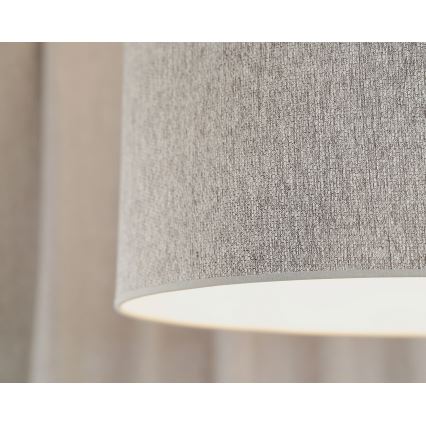Duolla - Ytmonterad ljuskrona ROLLER ECO RECYCLING 1xE27/15W/230V diameter 45 cm grå