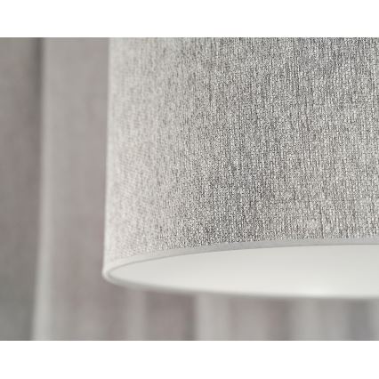 Duolla - Ytmonterad ljuskrona ROLLER ECO RECYCLING 1xE27/15W/230V diameter 45 cm grå