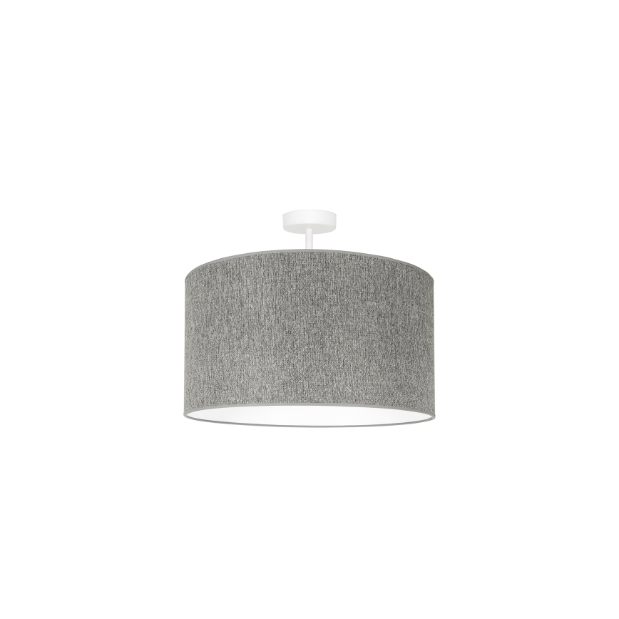 Duolla - Ytmonterad ljuskrona ROLLER ECO RECYCLING 1xE27/15W/230V diameter 45 cm grå