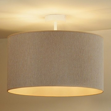 Duolla - Ytmonterad ljuskrona ROLLER ECO RECYCLING 1xE27/15W/230V diameter 45 cm grädde