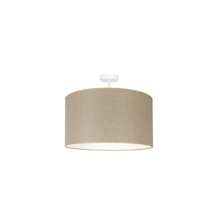 Duolla - Ytmonterad ljuskrona ROLLER ECO RECYCLING 1xE27/15W/230V diameter 45 cm grädde