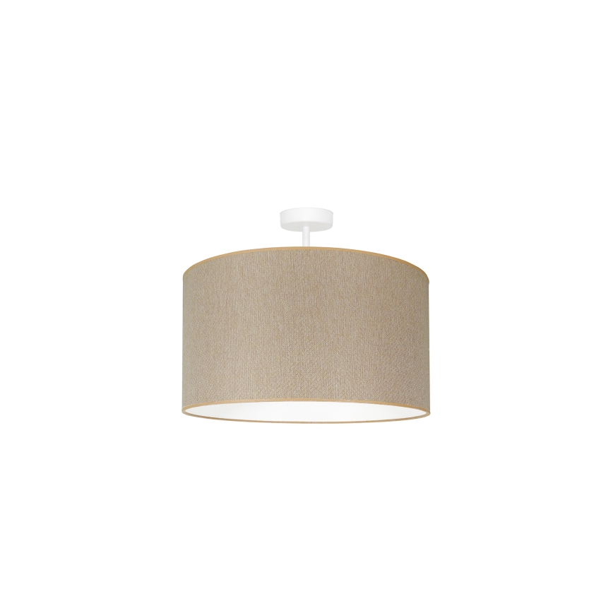 Duolla - Ytmonterad ljuskrona ROLLER ECO RECYCLING 1xE27/15W/230V diameter 45 cm grädde