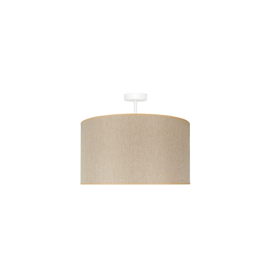 Duolla - Ytmonterad ljuskrona ROLLER ECO RECYCLING 1xE27/15W/230V diameter 45 cm grädde
