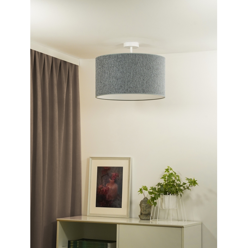 Duolla - Ytmonterad ljuskrona ROLLER ECO RECYCLING 1xE27/15W/230V diameter 45 cm grön