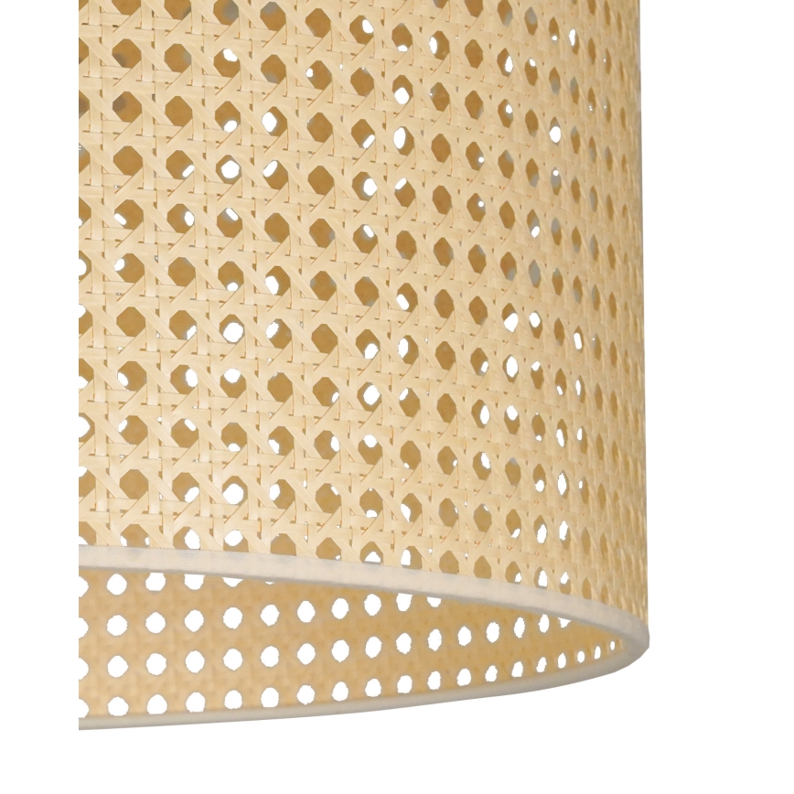 Duolla - Ytmonterad ljuskrona ROLLER RATTAN 1xE27/15W/230V diameter 45 cm beige
