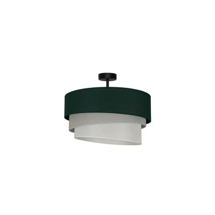 Duolla - Ytmonterad ljuskrona TRIO 1xE27/15W/230V diameter 45 cm grön/grå/vit