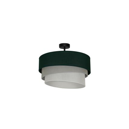 Duolla - Ytmonterad ljuskrona TRIO 1xE27/15W/230V diameter 45 cm grön/grå/vit