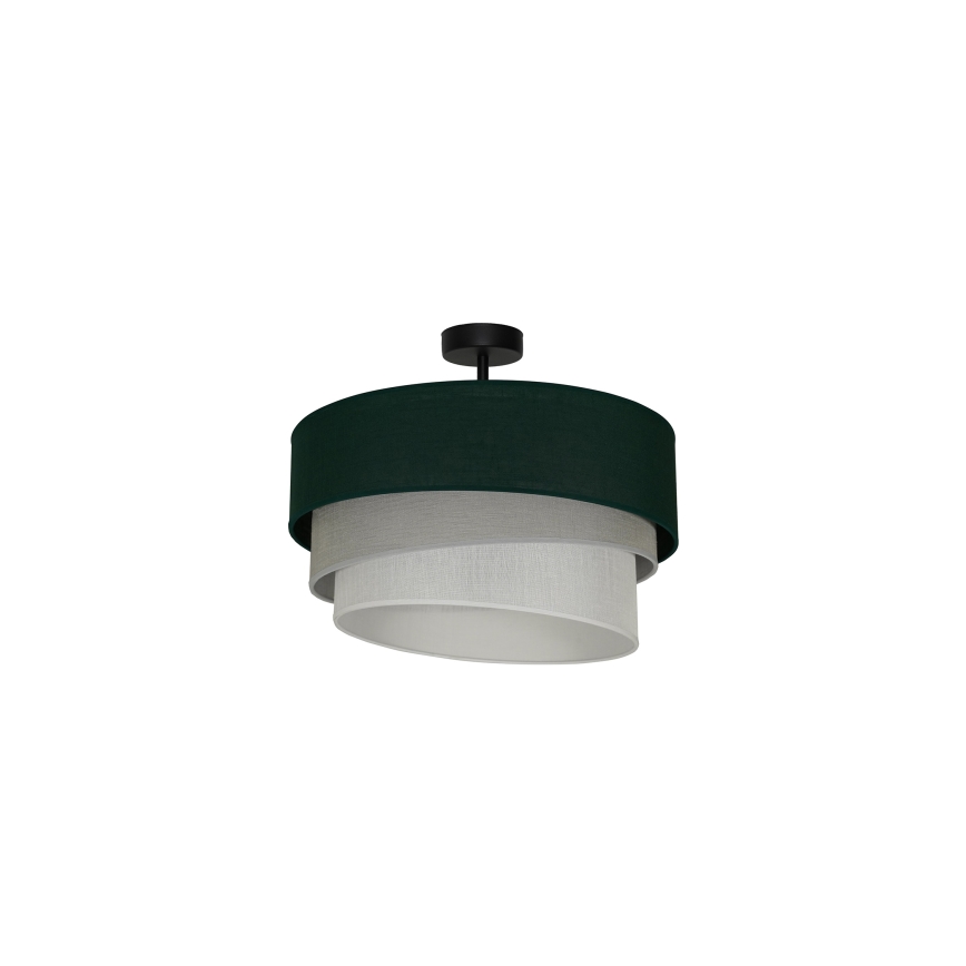 Duolla - Ytmonterad ljuskrona TRIO 1xE27/15W/230V diameter 45 cm grön/grå/vit
