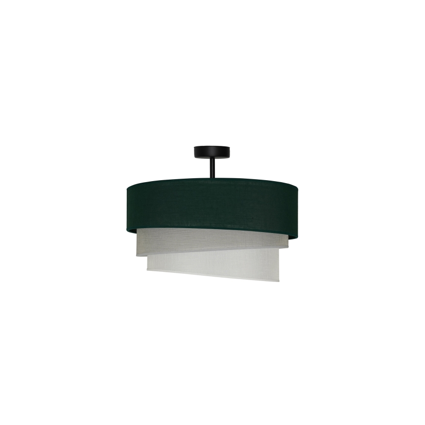 Duolla - Ytmonterad ljuskrona TRIO 1xE27/15W/230V diameter 45 cm grön/grå/vit