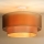 Duolla - Ytmonterad ljuskrona WOOD BOHO 1xE27/15W/230V diameter 45 cm koppar/beige