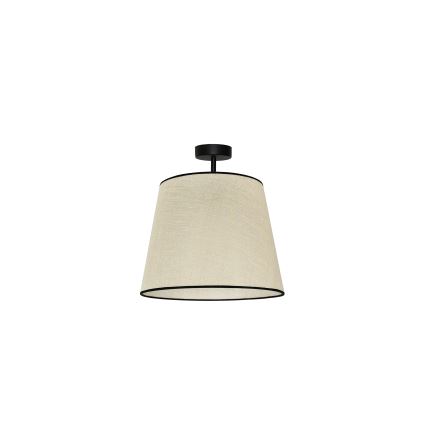 Duolla - Ytmonterad ljuskrona YUTE 1xE27/15W/230V diameter 38 cm grå/svart