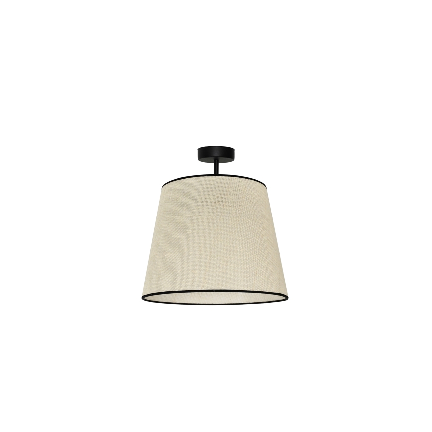 Duolla - Ytmonterad ljuskrona YUTE 1xE27/15W/230V diameter 38 cm grå/svart