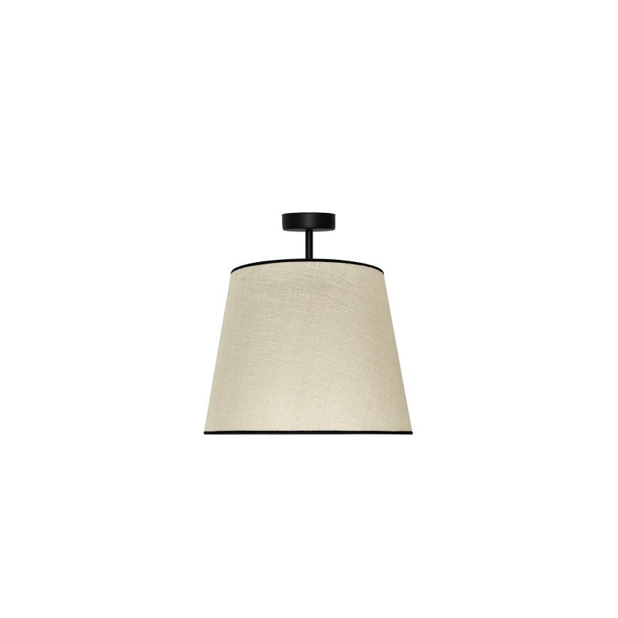 Duolla - Ytmonterad ljuskrona YUTE 1xE27/15W/230V diameter 38 cm grå/svart