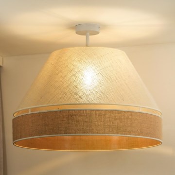 Duolla - Ytmonterad ljuskrona YUTE AVIGNON 1xE27/15W/230V diameter 60 cm grå/brun