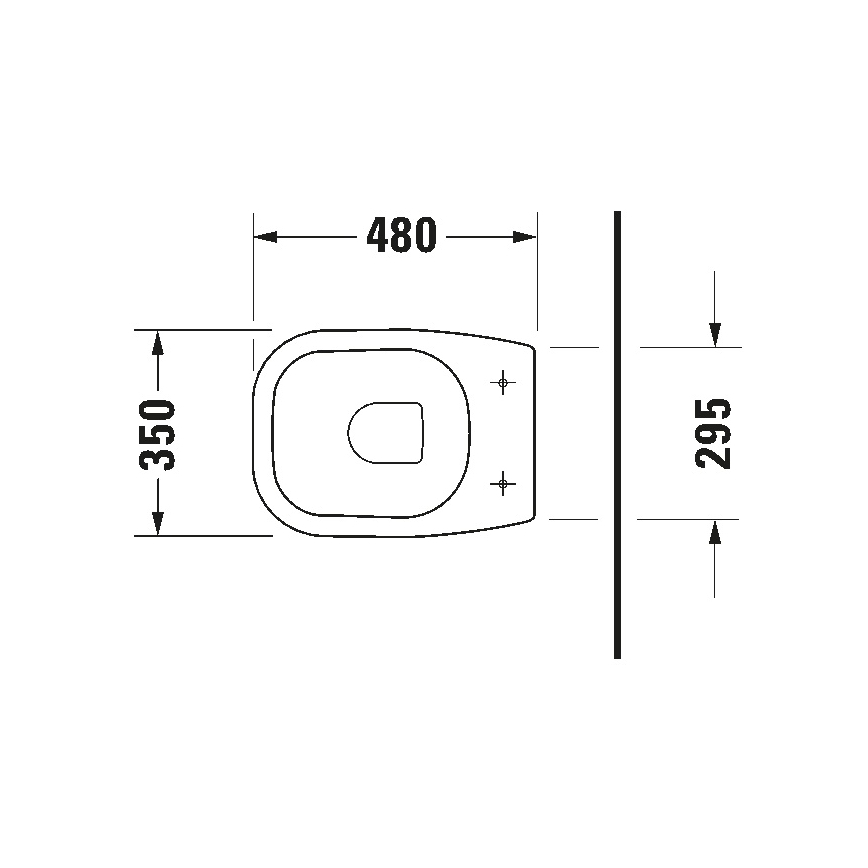 Duravit 21080900002 - Golvstående WC D-CODE keramik/blank vit