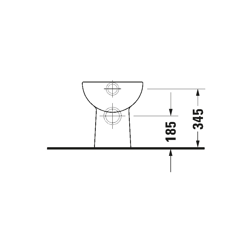 Duravit 21080900002 - Golvstående WC D-CODE keramik/blank vit