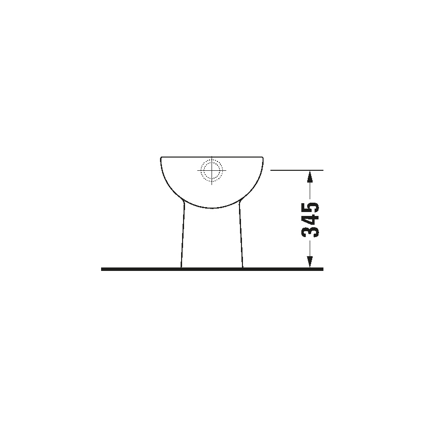 Duravit 21100100002 - Golvstående WC D-CODE, keramik/blank vit