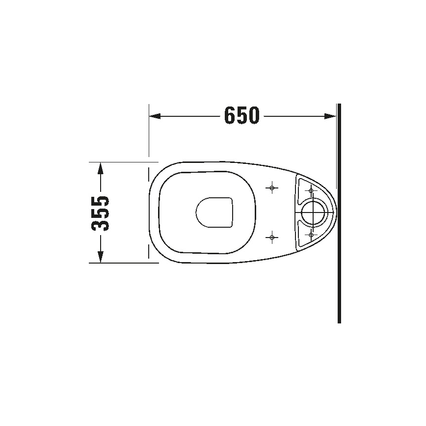 Duravit 21110900002 - WC-kombi D-CODE keramik/blank vit