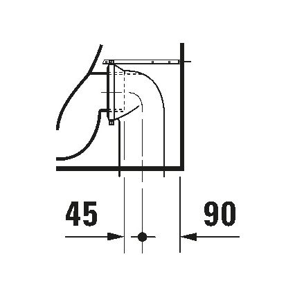 Duravit 21150900002 - Stående WC D-CODE keramik/blankvit