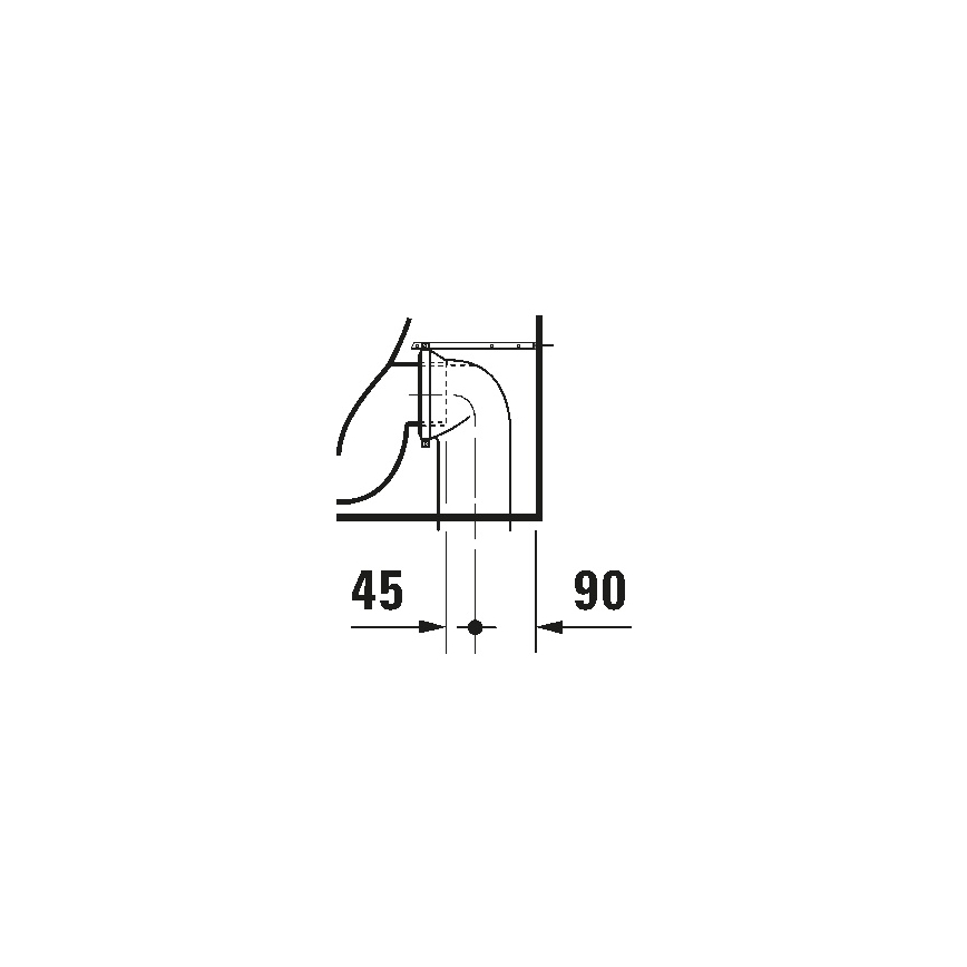 Duravit 21150900002 - Stående WC D-CODE keramik/blankvit