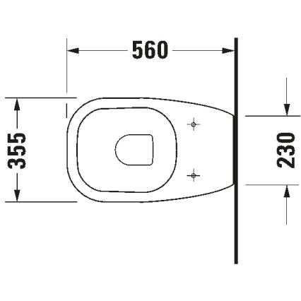 Duravit 21150900002 - Stående WC D-CODE keramik/blankvit
