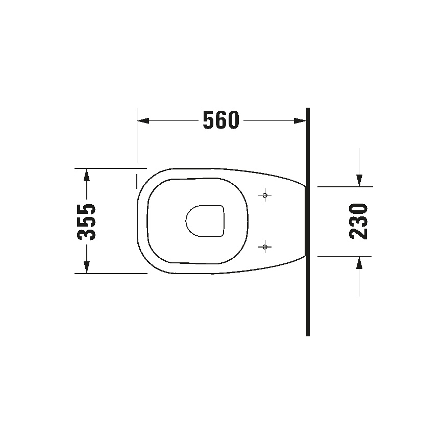 Duravit 21150900002 - Stående WC D-CODE keramik/blankvit