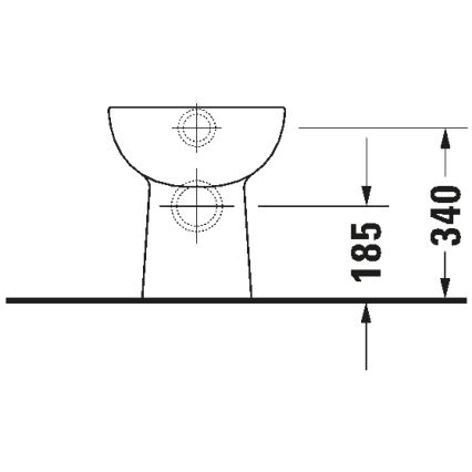 Duravit 21150900002 - Stående WC D-CODE keramik/blankvit