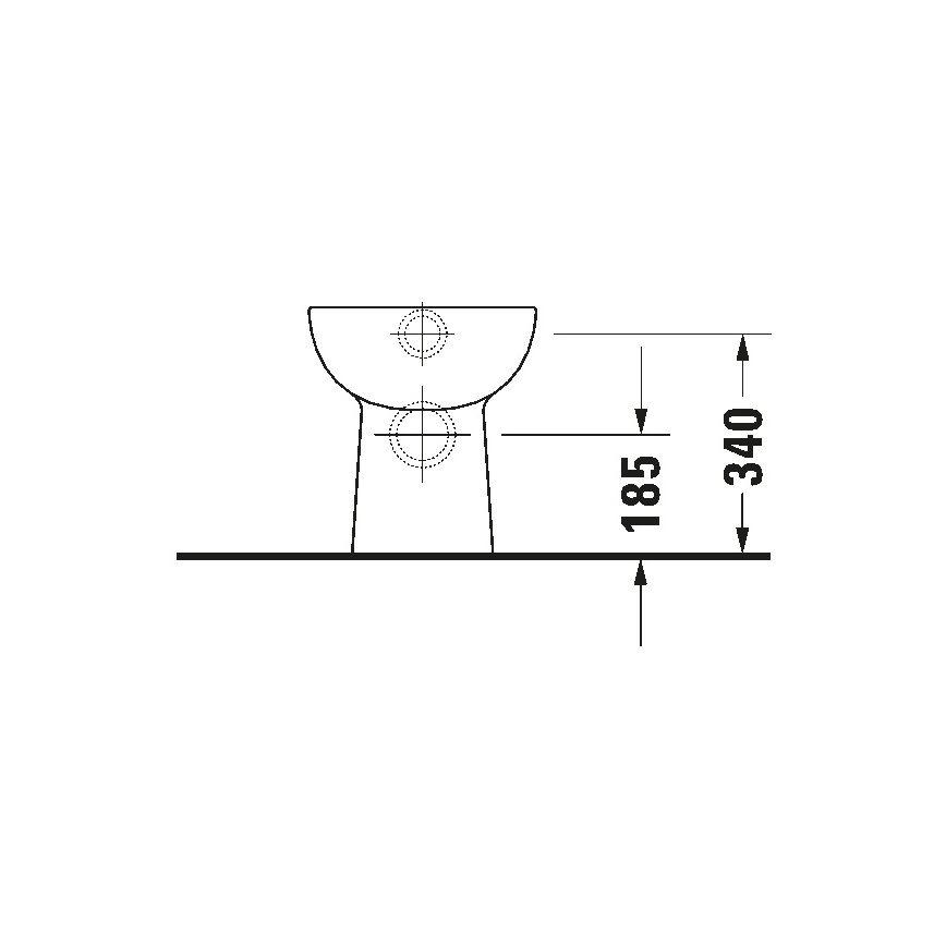 Duravit 21150900002 - Stående WC D-CODE keramik/blankvit