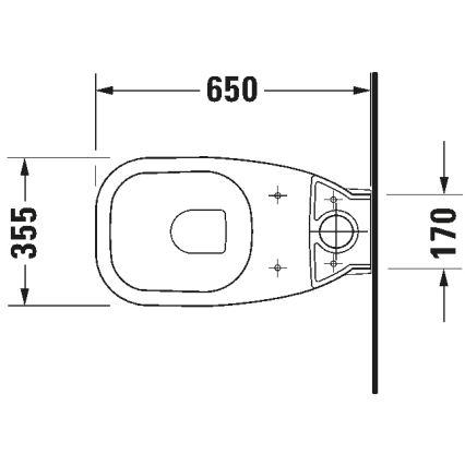 Duravit 21180900002 - WC-kombination D-CODE, keramik i högblank vit