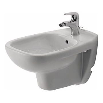Duravit 22571500002 - Vägghängd bidé D-CODE keramik/glänsande vit