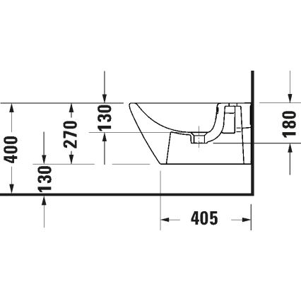 Duravit 2294150000 - Väggmonterad bidé D-NEO keramik/glänsande vit