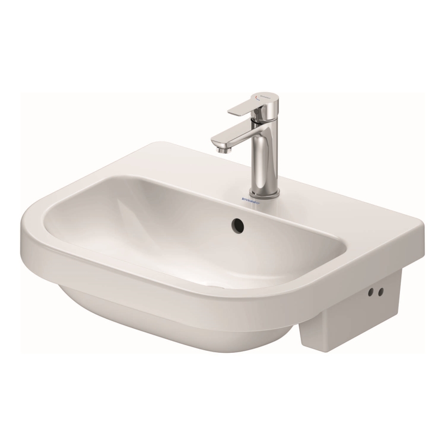 Duravit 24035500002 - Infällt tvättställ D-CODE 55x45,5 cm keramik/glänsande vit