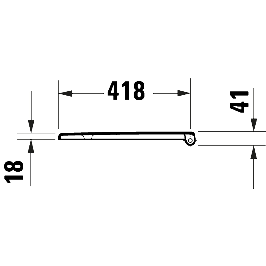 Duravit 28210000 - Toalettsits D-CODE 37,4x43,3 cm vit