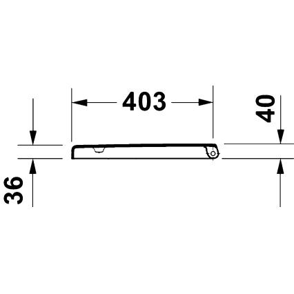 Duravit 28310000 - Toalettsits D-CODE 37,4x42 cm vit